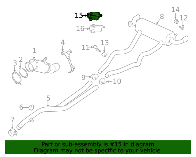 Genuine BMW 18308686640 Exhaust Control Valve Actuator FREE