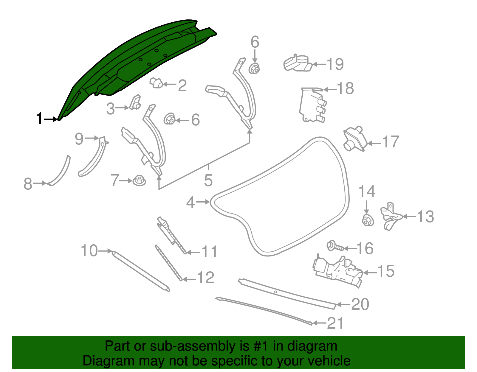 Trunk Lid - Ford (GD9Z-5440110-A)