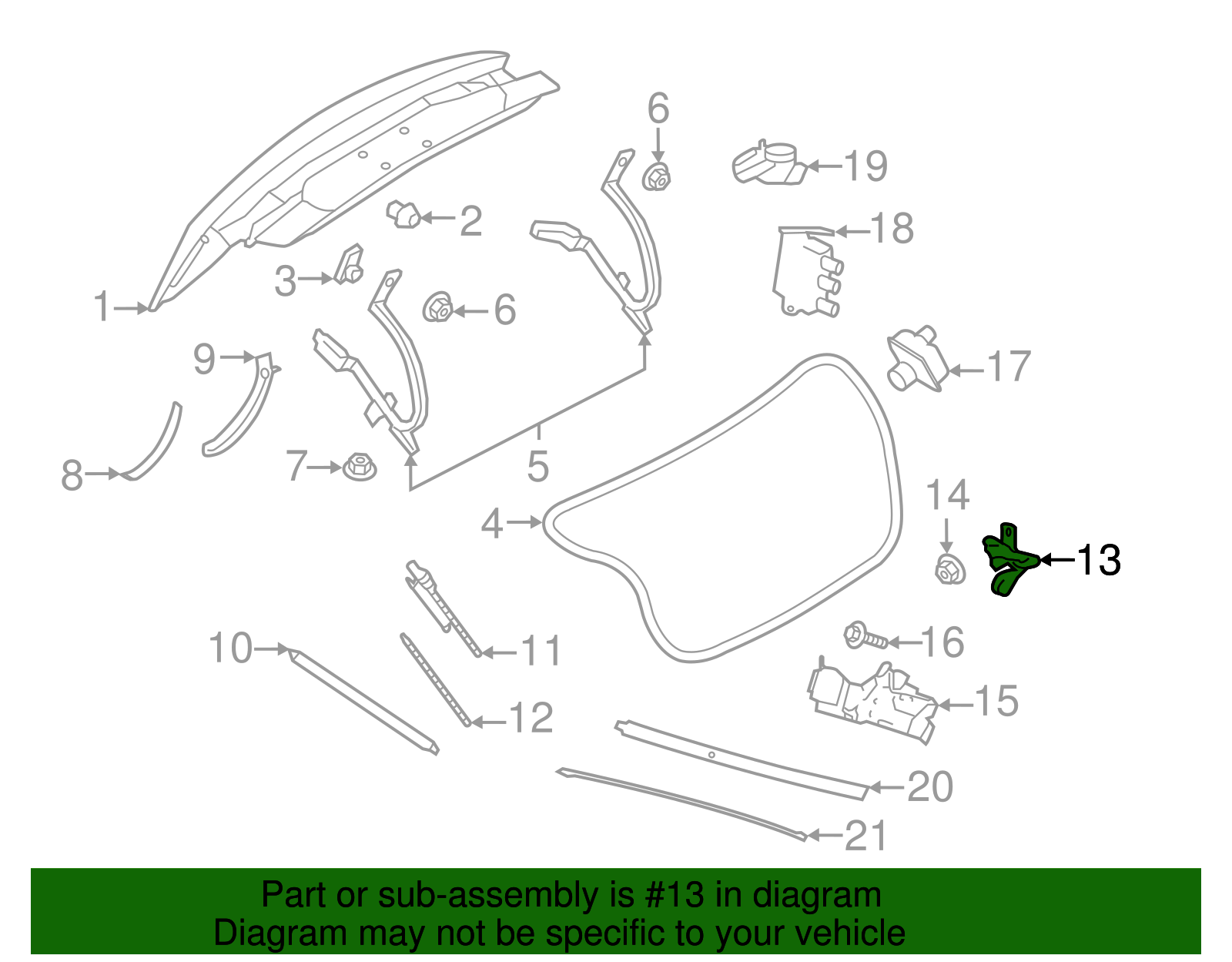Lock Actuator - Ford (GD9Z-5443200-A)
