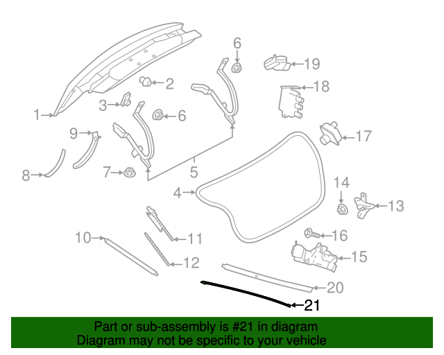 20162022 Ford LiftGate Motion Sensor GB5Z14F680B XportAuto