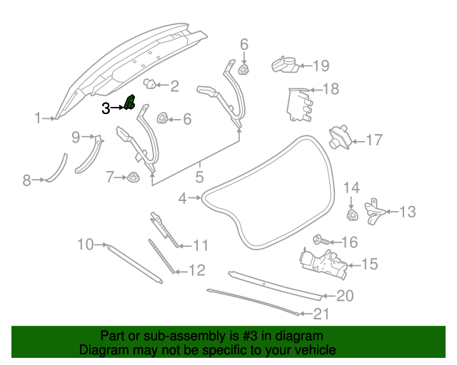 Wedge Assembly 2017-2020 Lincoln Continental Wedge Assembly GD9Z-54404B04-A | QuirkParts
