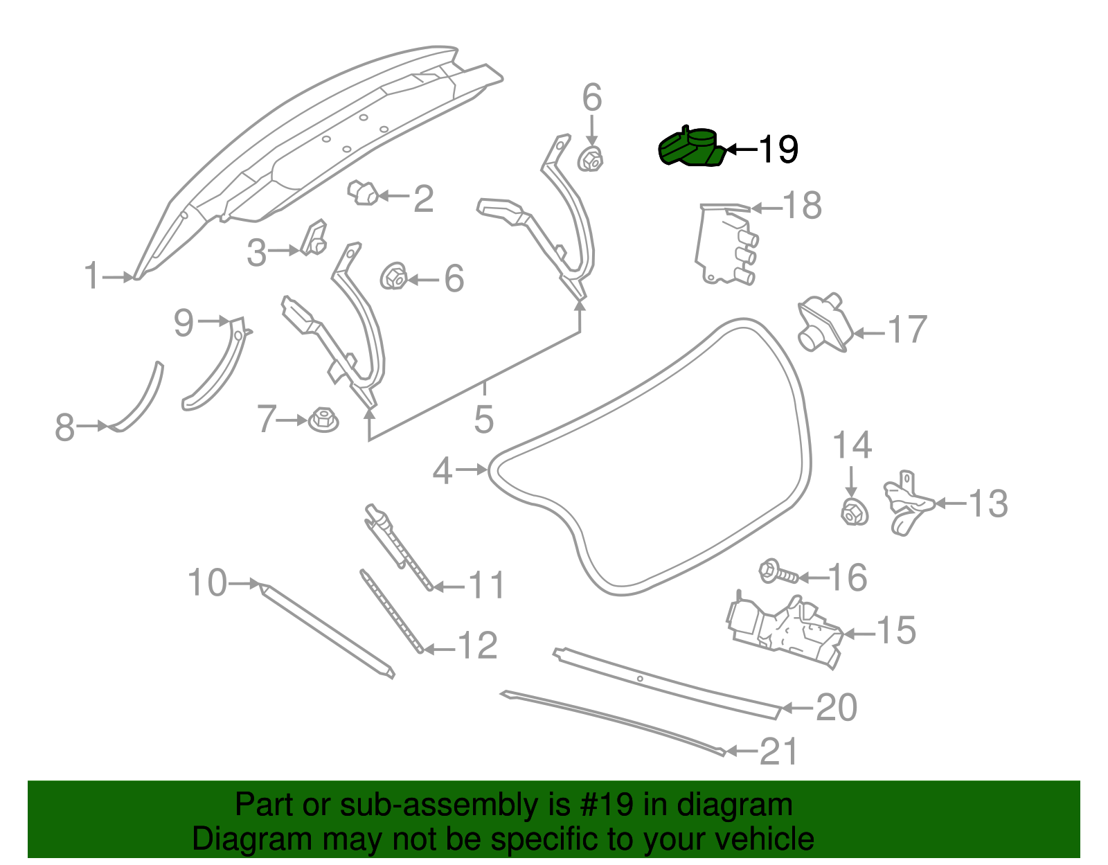 Lift Gate Switch - Ford (GD9Z-9C888-A)