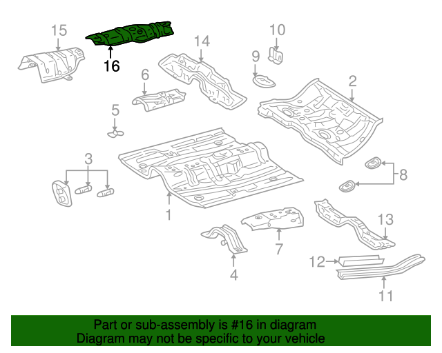 5815112160 Heat Shield 19982002 Toyota Corolla Lithia Toyota Parts