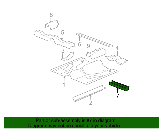 25974784 - Bar 2006-2011 Chevrolet HHR | Gateway Buick GMC Parts