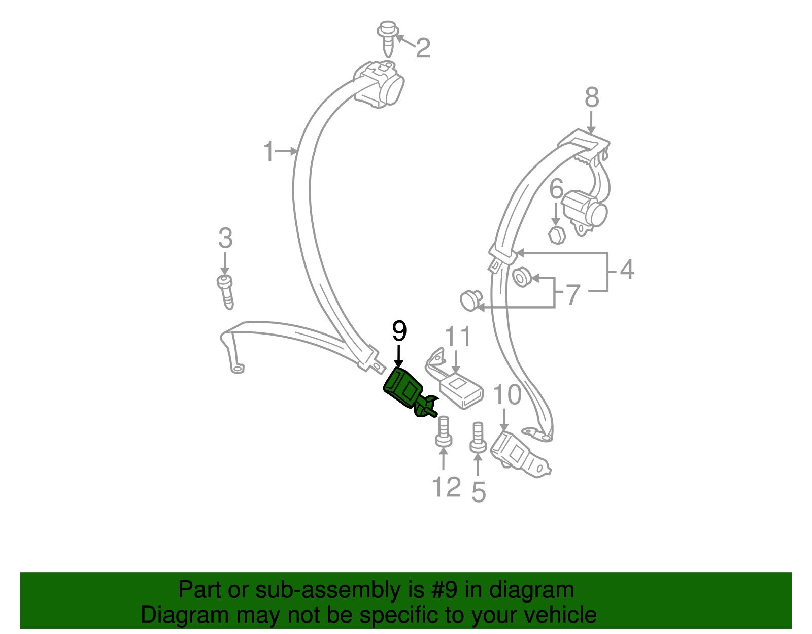 Buckle End 5M0-857-754-E-QVZ