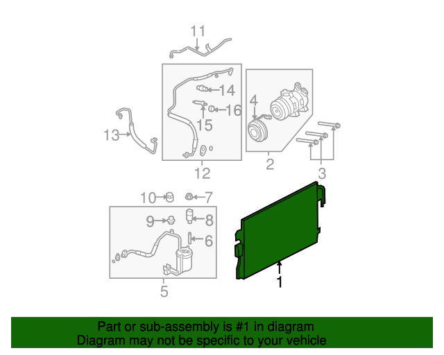 20072012 Ford OEM NEW 20072012 Ford Escape Condenser Assembly Manual