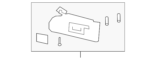 Light Opal Gray Driver Side Sun Visor - GM (25925244)