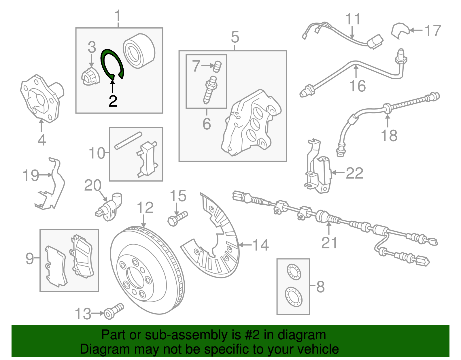 Bearing Assembly Snap Ring - Volkswagen (N-105-320-01)