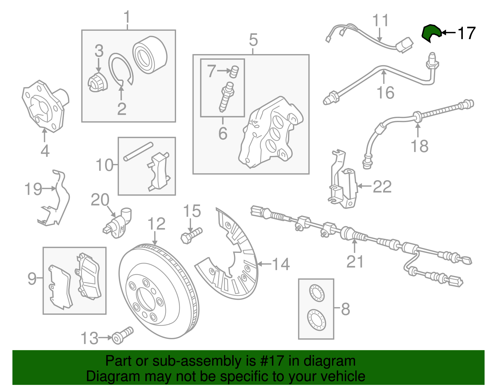 Brake Tube Retainer - Volkswagen (8K0-611-715)
