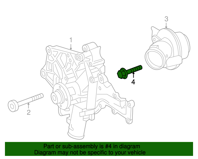 000000001124 Thermostat Bolt 20012006 MercedesBenz CL 55 AMG