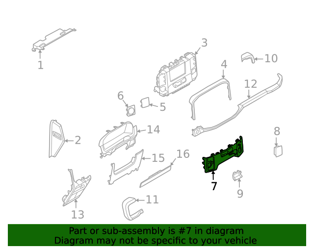20212023 Ford F150 OEM Lower Trim ML3Z15042C74CA Ford Parts Center