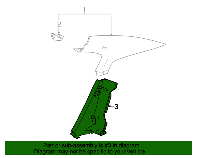 20122020 Chevrolet Sonic Very Dark Pewter Passenger Side Body Side
