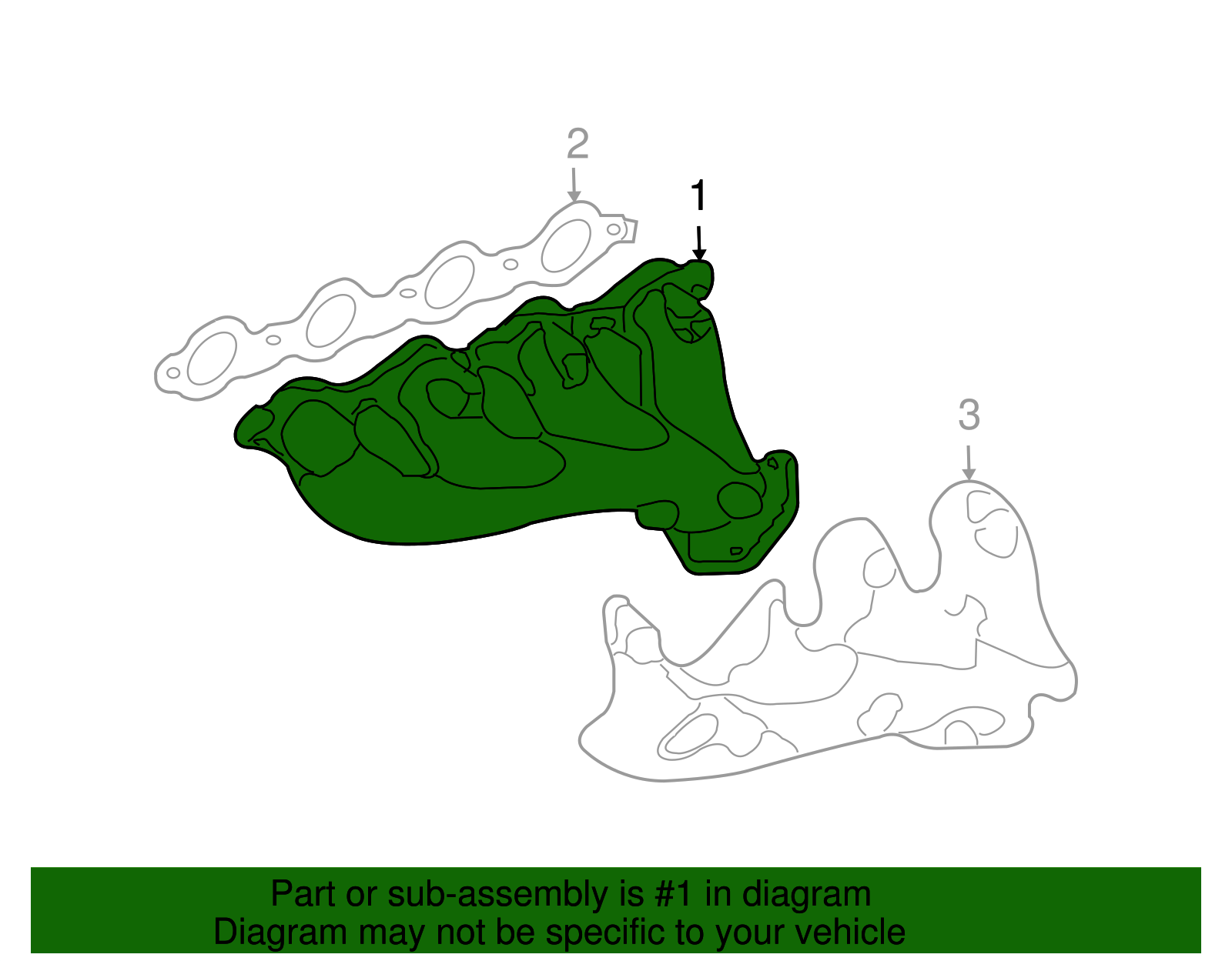 Driver Side Exhaust Manifold - GM (12598548)