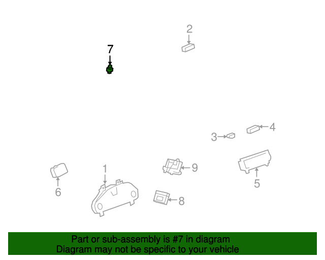20002017 GM Automatic Headlamp Control Ambient Light Sensor 13498958