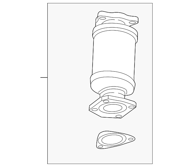 Genuine OEM ThreeWay Catalytic Converter Kit with Rear Exhaust