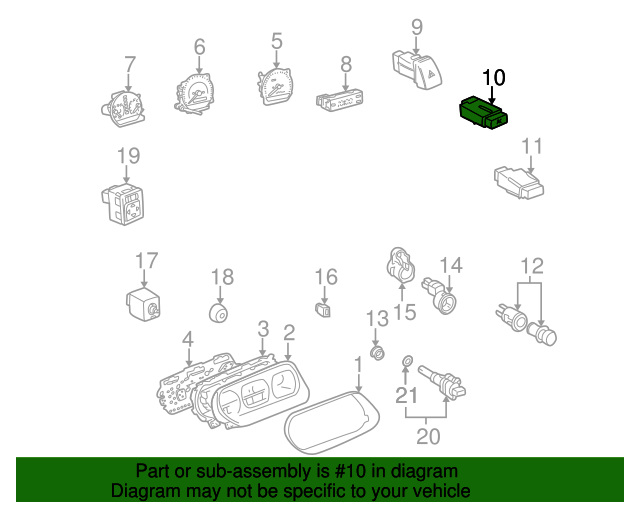 8466033010 AC Switch 19921999 Toyota Camry OEM Genuine Toyota Parts