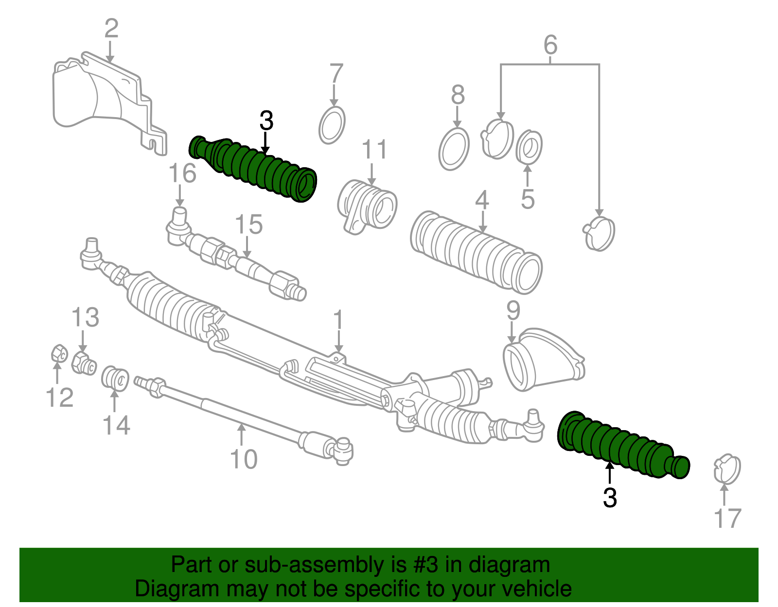 Tie Rod Boot - Volkswagen (8D0-419-831-J)