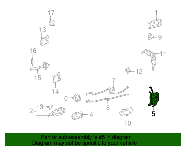 19982002 Toyota Land Cruiser Door Lock Actuator Motor 6903060081