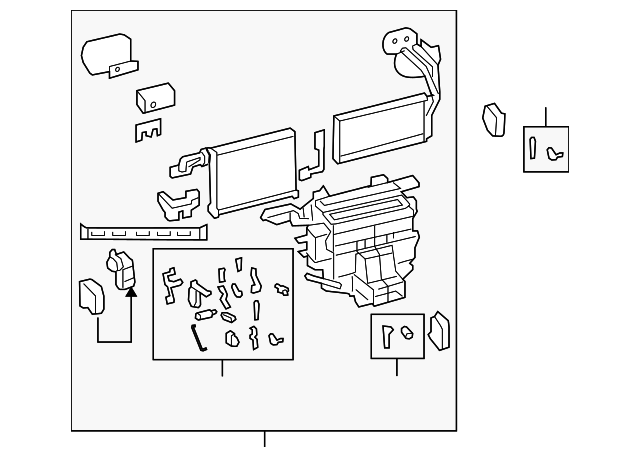 Heating and Air Conditioning Evaporator Module Assembly - GM (92204527)