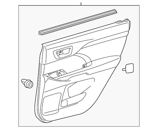 20142016 Toyota Highlander Door Trim Panel 676300E741C1 OEM Parts