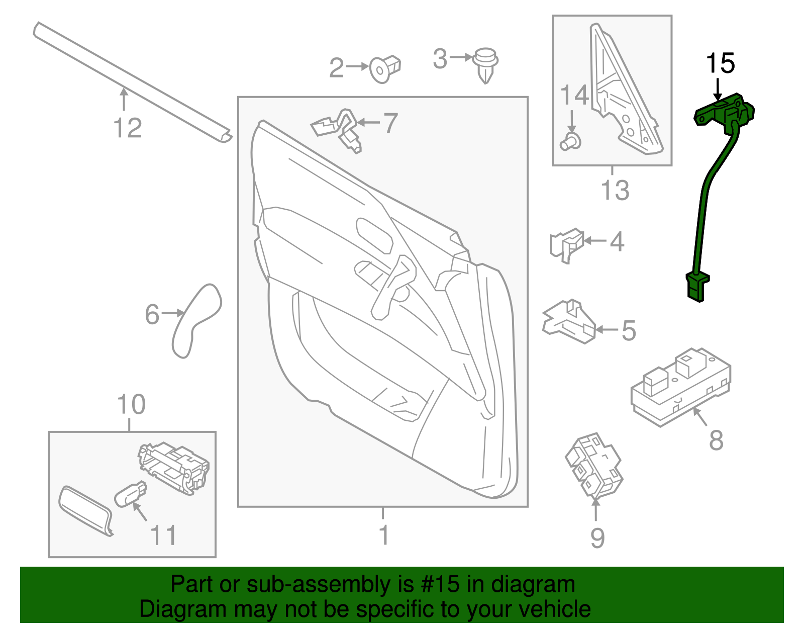 26670-1LA0A - 2017-2020 Nissan - Warning Lamp | Anicra Nissan Parts
