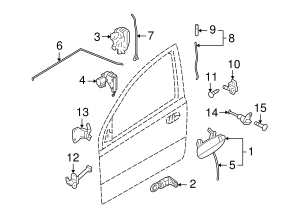 2004-2011 GM Front Driver Side Door Lock Actuator 96252707 | OEM Parts ...