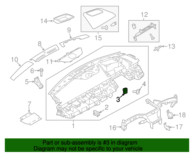 Genuine OEM Instrument Panel Nut Part LR006214 Fits 20182021 Land