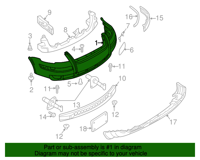 20022004 Volkswagen Passat Bumper Cover 3B0807217NGRU QuirkParts