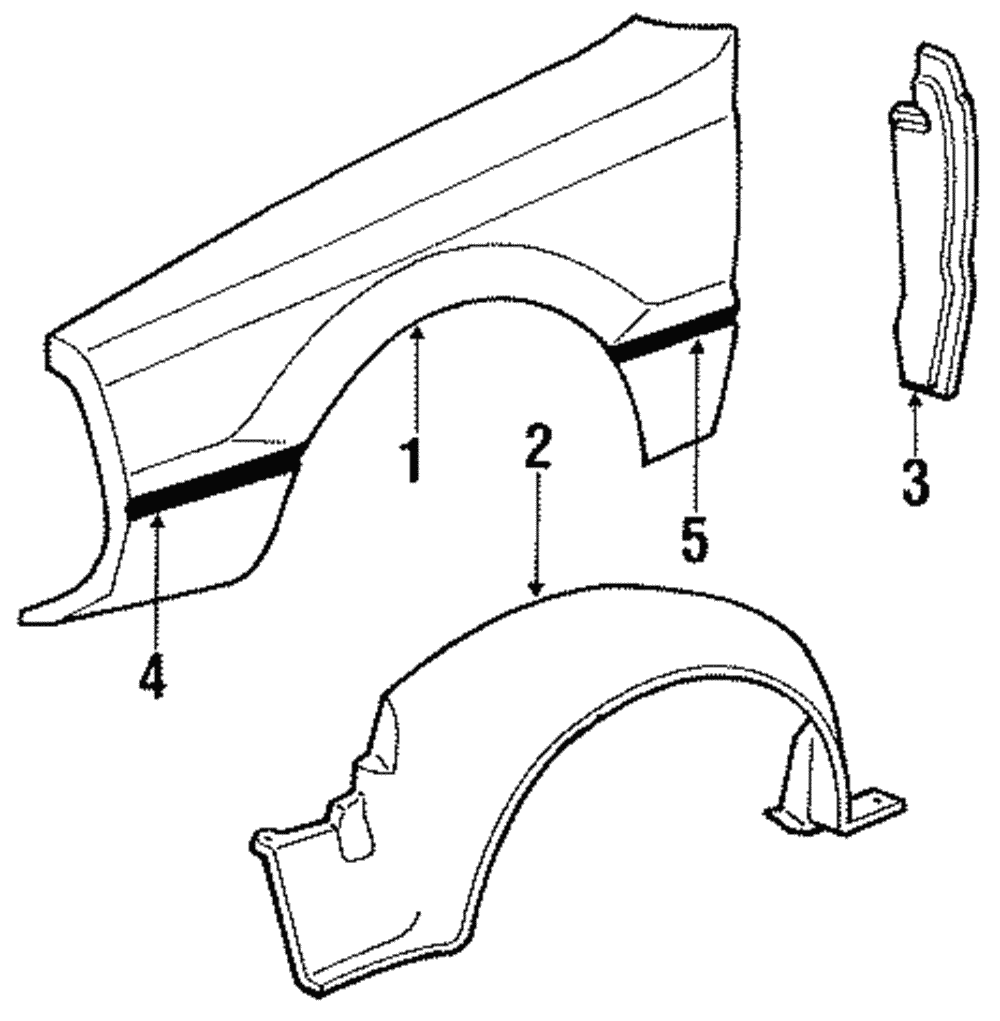 Front Molding - Ford (E7SZ-16C068-CP)