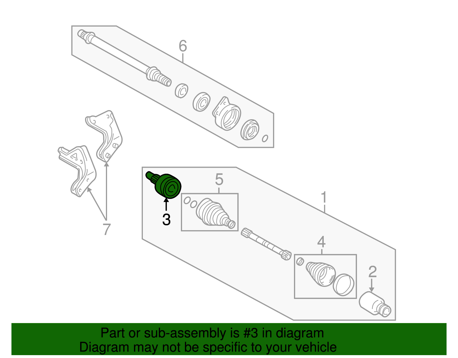 Inner Cv Joint - Ford (YL8Z-3B414-AA)