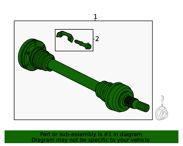20202024 Chevrolet Corvette Rear HalfShaft 23435870 GM