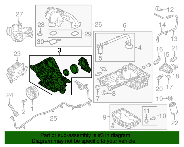 Pump Assembly Oil LC3Z6600E