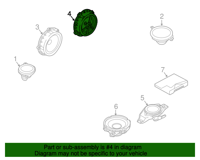 96330D4000 Front Dr Speaker 20162020 Kia Optima Kia.Parts Store