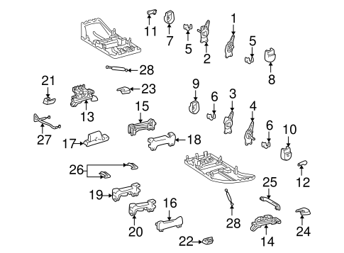 TOYOTA Genuine 71811-60160-A0 Seat Cushion Shield