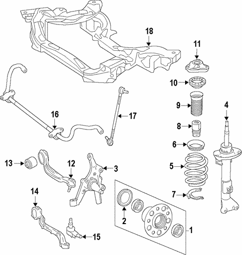 Front Suspension For 12 Mercedes Benz Cls 63 Amg Calstar Mercedes Parts