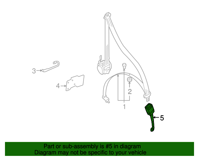 Buckle End 3D0-857-756-J-PNE