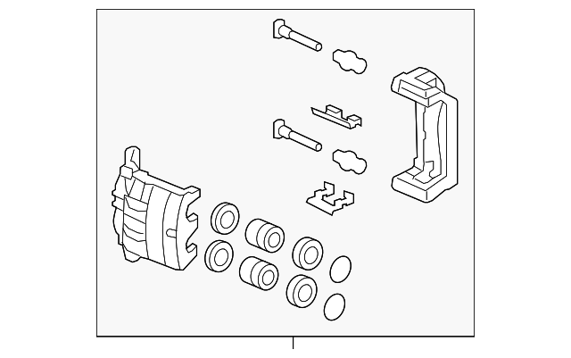 Front Disc Brake Caliper Bushing For Toyota Camry 2007-2011, Pontiac Vibe, Scion, Avalon & More