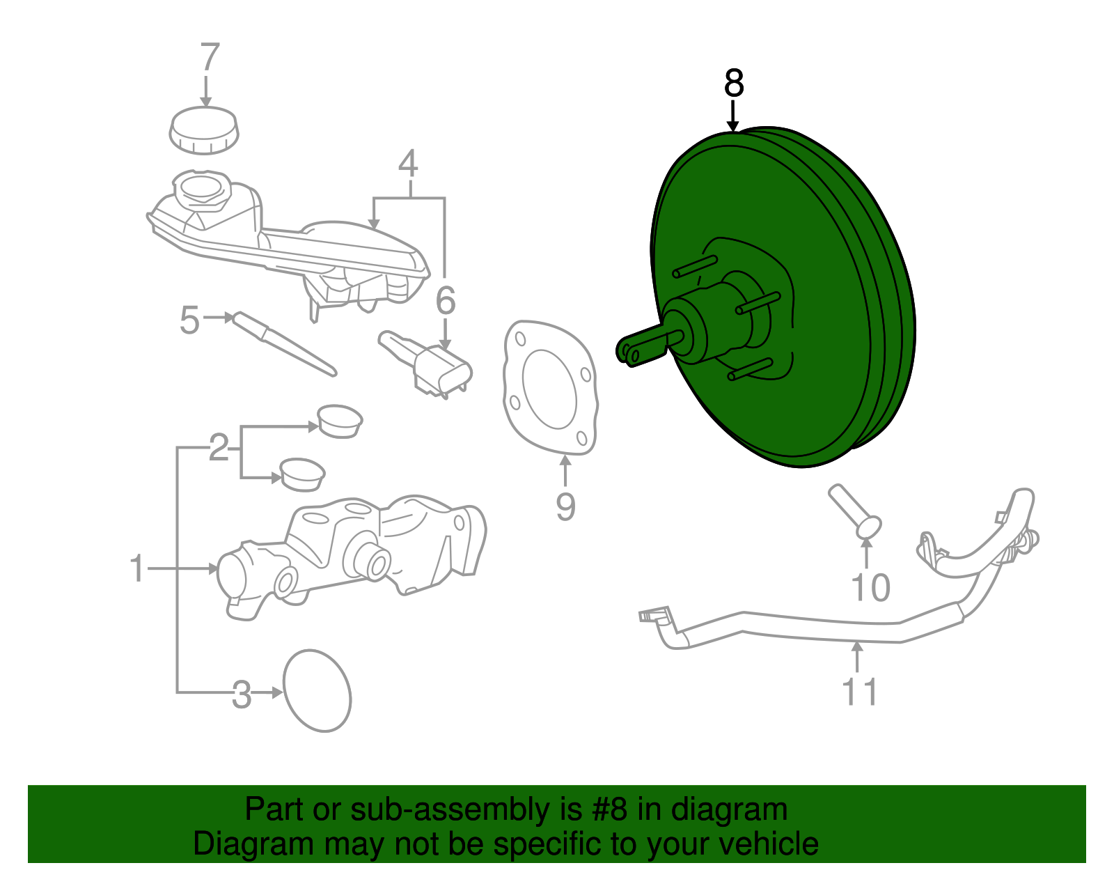 2011 Ford Edge Brake Boosternull