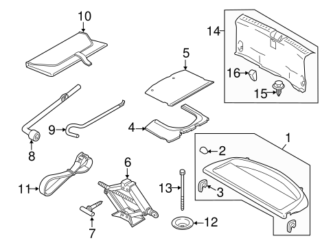 Interior Trim - Rear Body for 2011 Mazda 2 #0