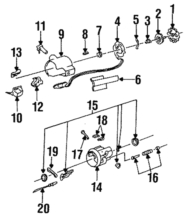 19851999 GM Ignition Rod 7839144