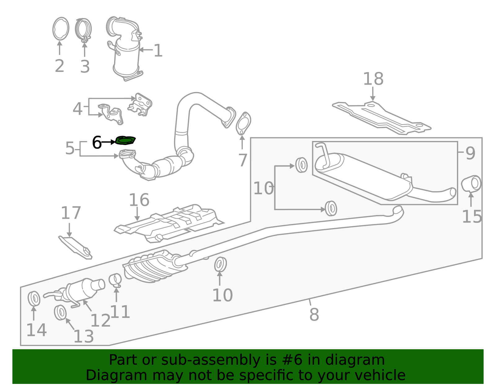 Catalytic Converter Gasket - GM (94558403)