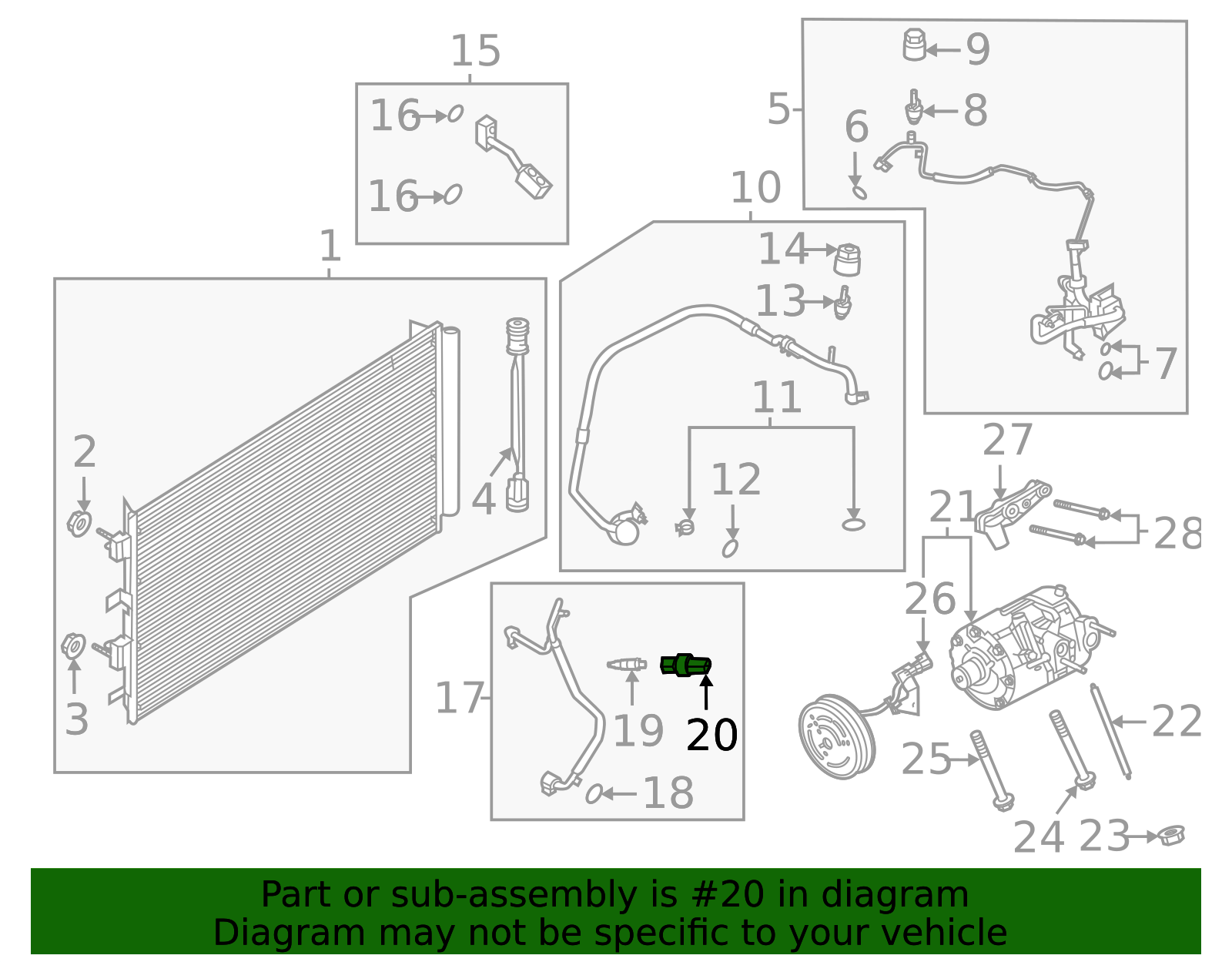 Motorcraft™ HVAC Pressure Switch - Ford (YH-2049)