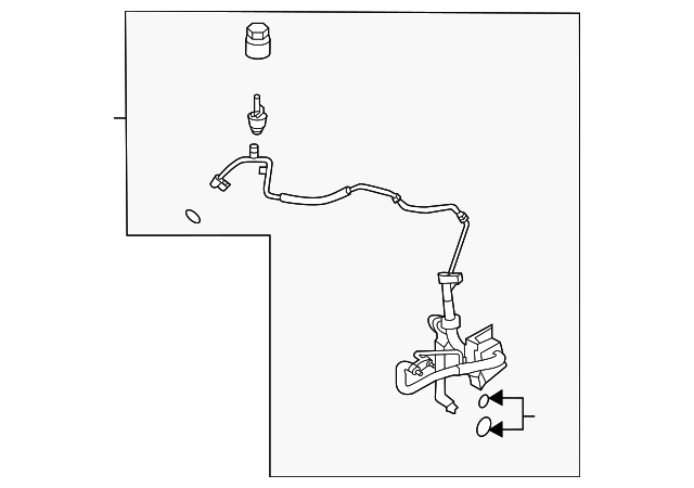 Motorcraft™ A/C Refrigerant Liquid Hose - Ford (YF-38396)