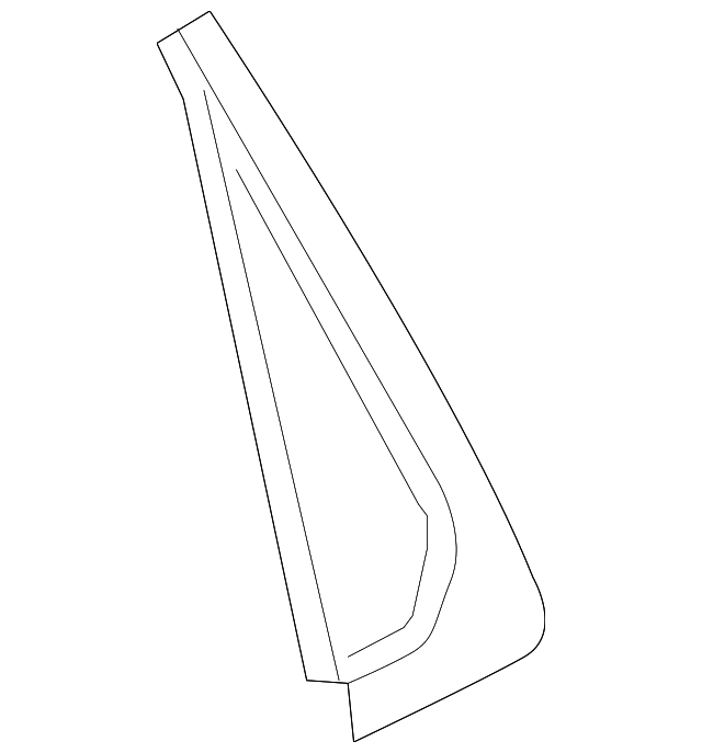 Passenger Side Door Rear Garnish Molding - GM (96585539)