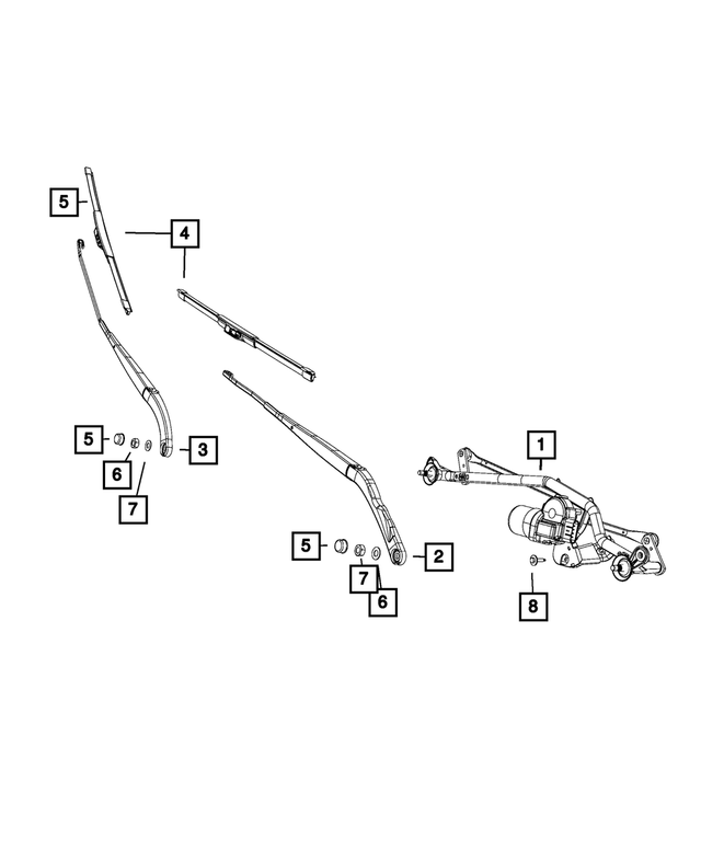 20152022 Ram ProMaster City Front Wiper Arm 68266323AA My Mopar Parts