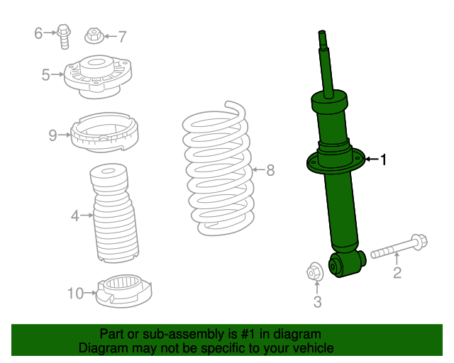 33526871802 20182024 BMW X3 Shock Absorber (33526871802) BMW