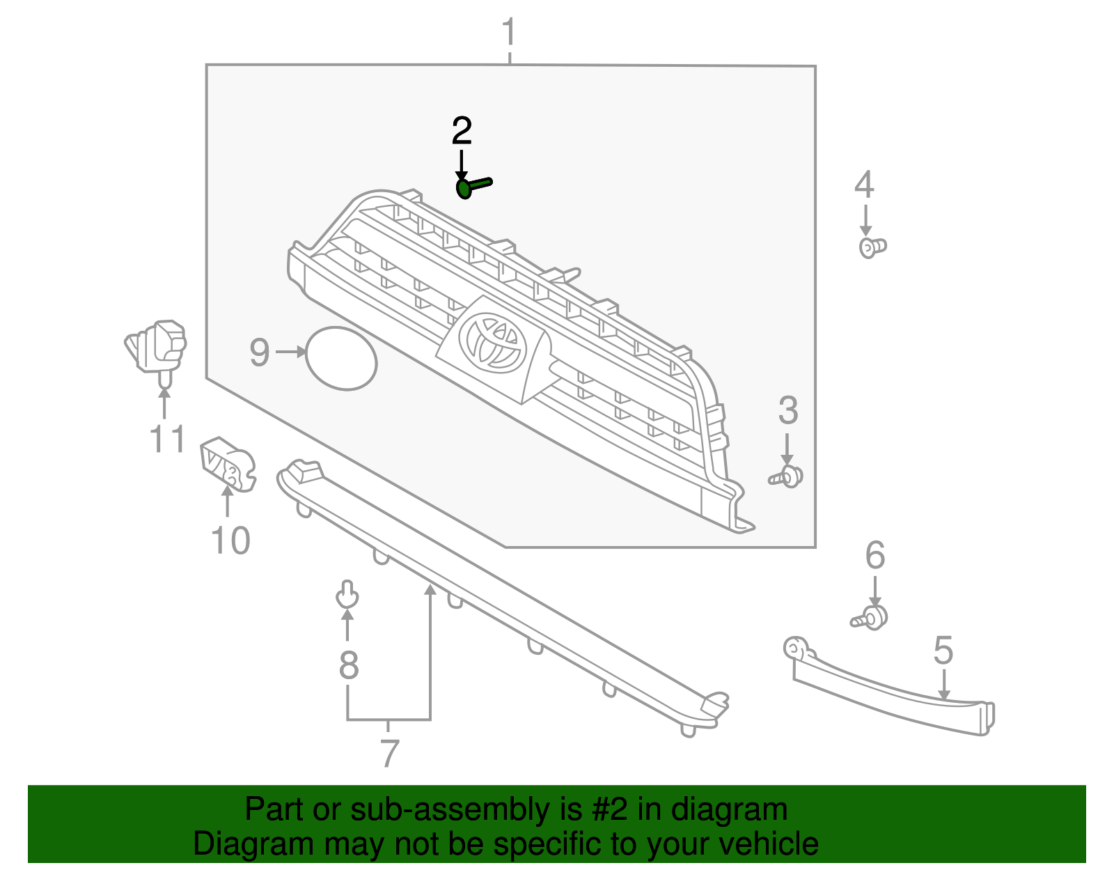 Grille Screw - Toyota (90109-05092)