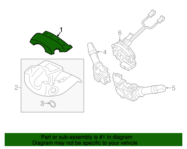 Genuine Steering Column Cover for 20112015 Hyundai Sonata Part