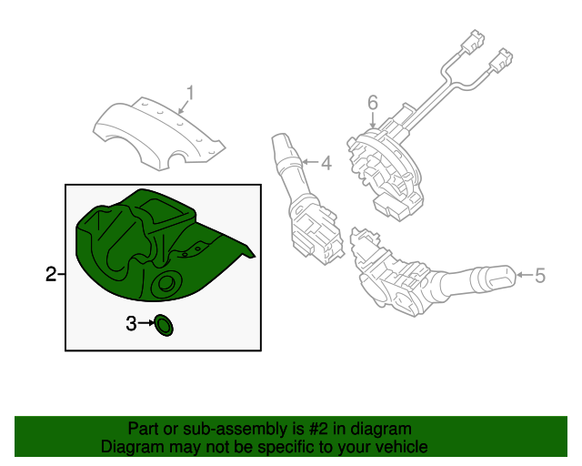 848513S100RY Steering Column Cover 20112015 Hyundai Sonata