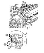 56051712AB - 3.7L Gas; Engine: Engine Block Heater Cord for Ram: Dakota Image image